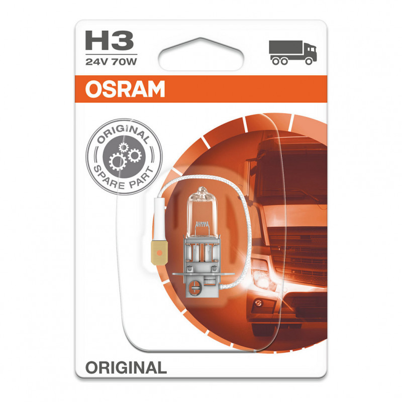OSRAM 64156 70W 24V H3 Halogen Headlight Bulb