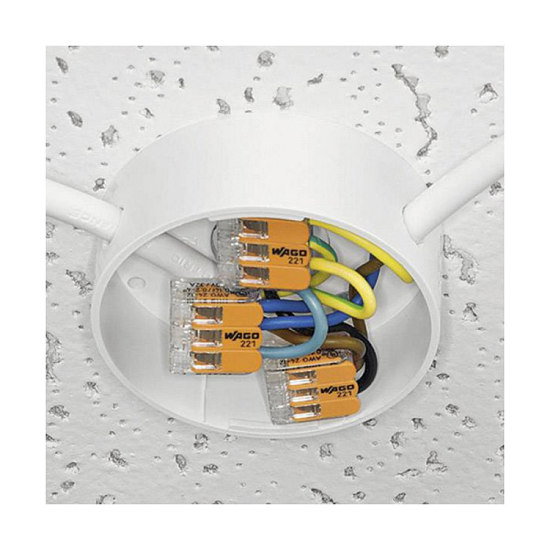 WAGO 221-412 2-jungiklis kompaktiškas sujungimo jungtuvas, 0,2-4 mm², 100 vnt.