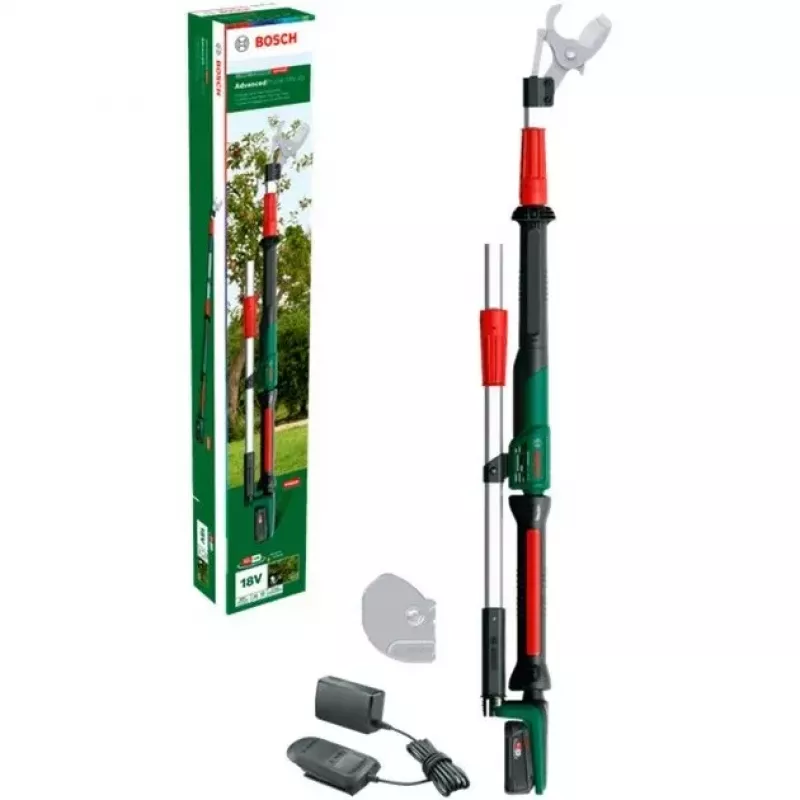 Bosch AdvancedPrune 18V-45 belaidės genėjimo žirklės iki 45 mm su akumuliatoriumi ir įkrovikliu Žalia/Juoda (06008C5000)
