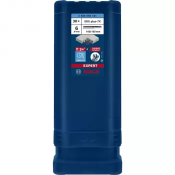 BOSCH EXPERT SDS plus-7X Plaktuko Grąžtas 6mm 100mm Darbinis Ilgis 30 Vnt. Rinkinys