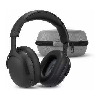 MEDION LIFE HX-1 Plus Ausinės ant galvos Juodos ANC Bluetooth 5.2 100h Baterija IPX4