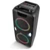 MEDION PE-1 Pure Party Speaker juoda - Bluetooth 5.0, 40W RMS, 2x 6,5 inch garsiakalbiai, karaokė, TWS, LED apšvietimas, Power Bank