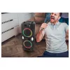 MEDION PE-1 Pure Party Speaker juoda - Bluetooth 5.0, 40W RMS, 2x 6,5 inch garsiakalbiai, karaokė, TWS, LED apšvietimas, Power Bank