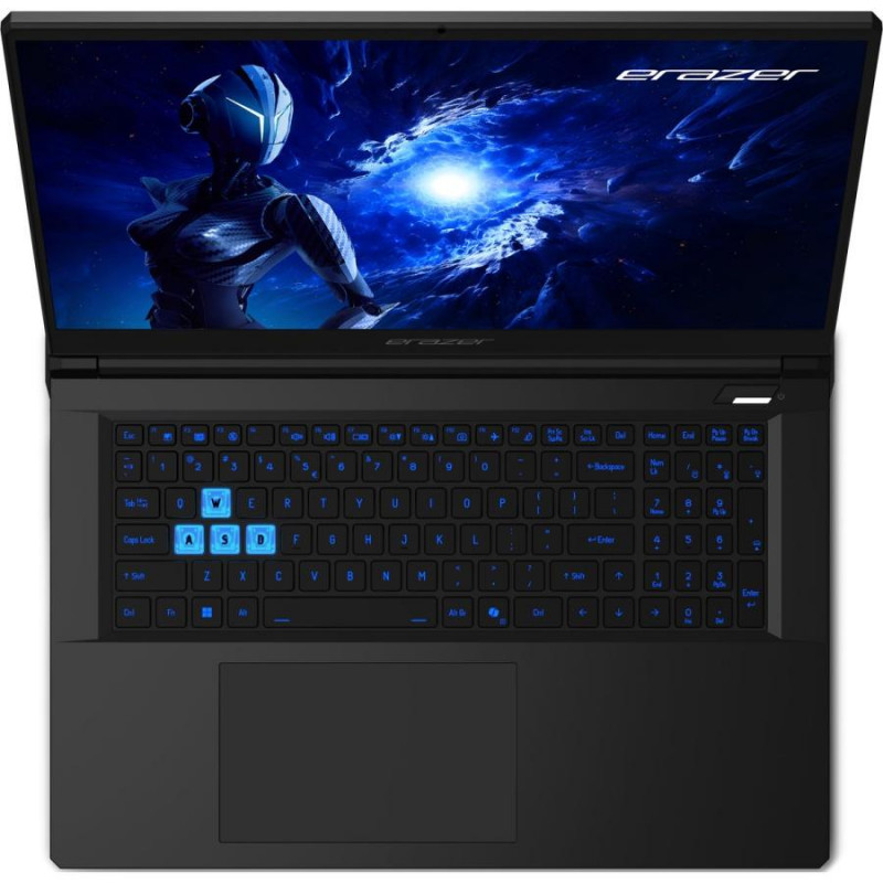 ERAZER Scout E17 E1 MD62759NL Nešiojamas žaidimų kompiuteris 17.3 inch Full HD 144Hz IPS, Intel Core i5-13420H, 16GB DDR5, 1TB NVMe SSD, NVIDIA GeForce RTX 4050 6GB, Wi-Fi 6, Windows 11 Home