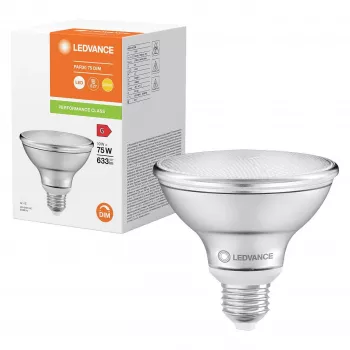 OSRAM PAR30 75 36 DIM 10W 927 E27 LED reflektorinė lempa, reguliuojamo ryškumo, 633 lm, 2700K