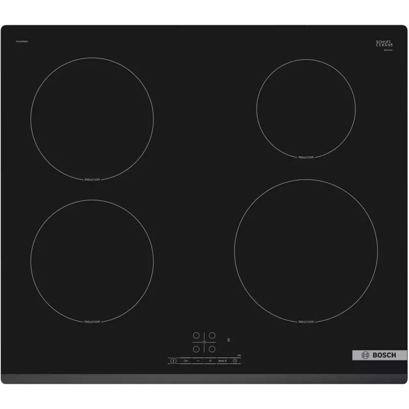 Bosch PUE63RBB5E Induction Hob 4 Zones TouchSelect Black