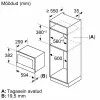 Bosch BFL9221B1 įmontuojama mikrobangų krosnelė 20L 800W juoda