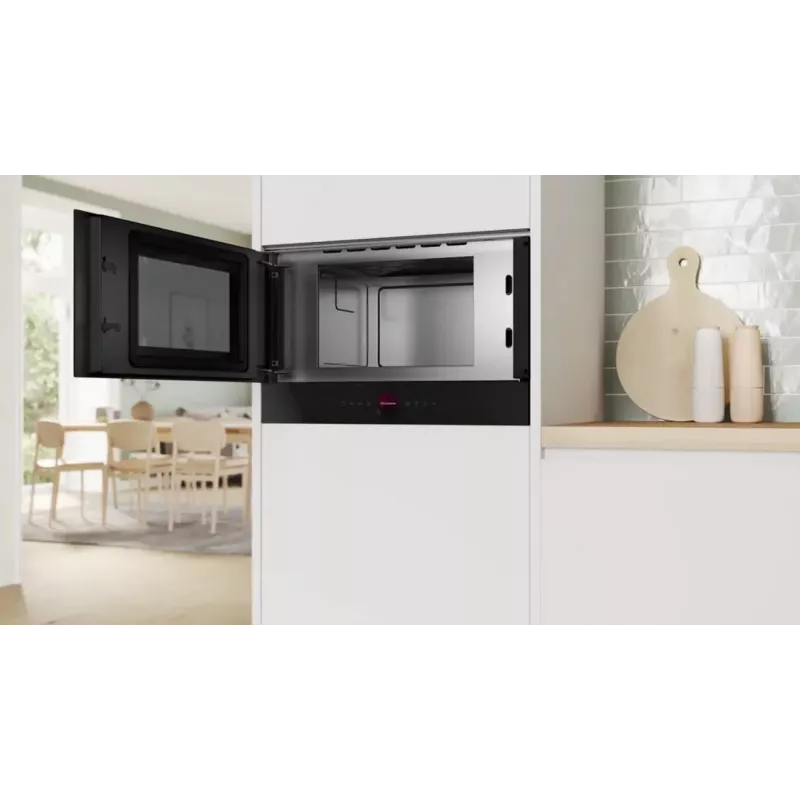 Bosch BFL9221B1 įmontuojama mikrobangų krosnelė 20L 800W juoda