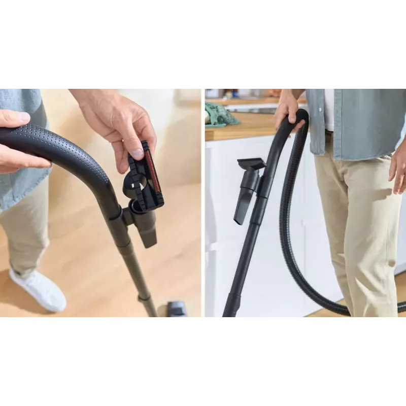 Bosch BGL38WH2 Cilindrinis dulkių siurblys su maišeliu, 600 W, baltas/antracitas