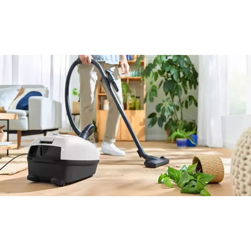 Bosch BGL38WH2 Cilindrinis dulkių siurblys su maišeliu, 600 W, baltas/antracitas