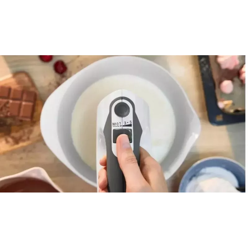 Bosch MFQ37480 ErgoMixx rankinis plaktuvas, 750 W, balta/pilka