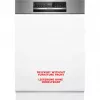 BOSCH SMI6ECS12E Serie 6 Pusiau integruota indaplovė (Šlifuotas nerūdijantis plienas, 60 cm, Home Connect)