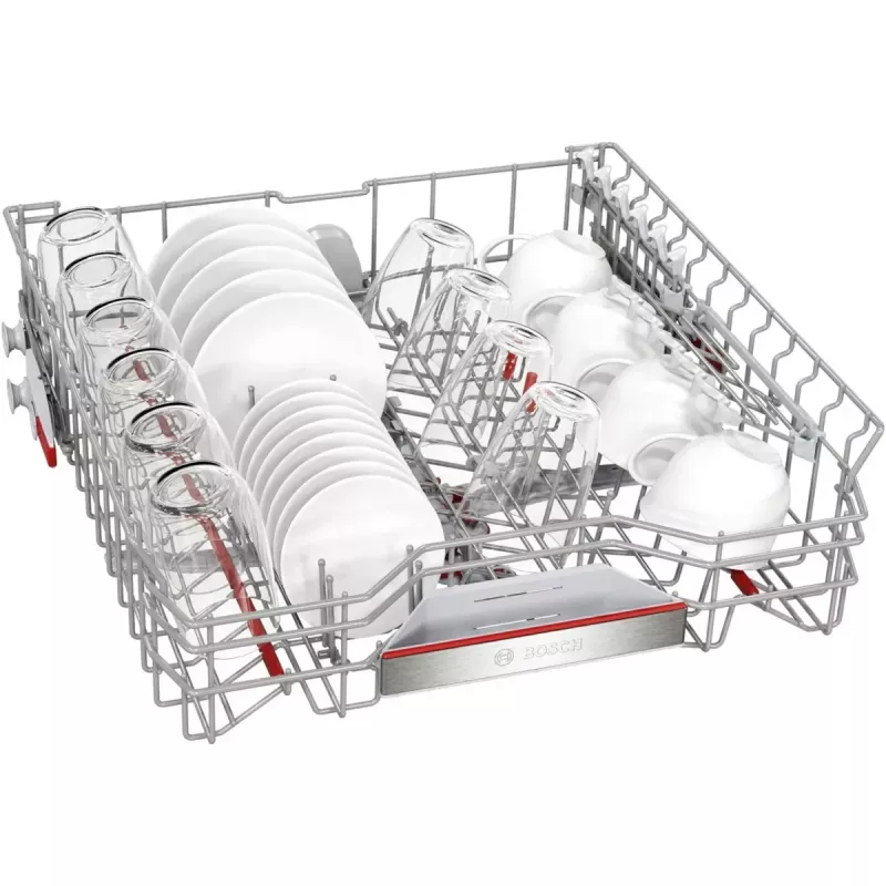 BOSCH SMI6ECS12E Serie 6 Pusiau integruota indaplovė (Šlifuotas nerūdijantis plienas, 60 cm, Home Connect)
