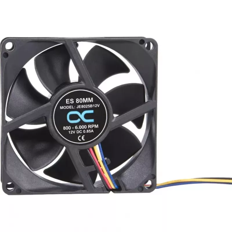 Alphacool ES 80mm 800-6000 RPM ventiliatorius 80x80x25mm (juodas, dvigubas rutulinis guolis, PWM, 80 mm)