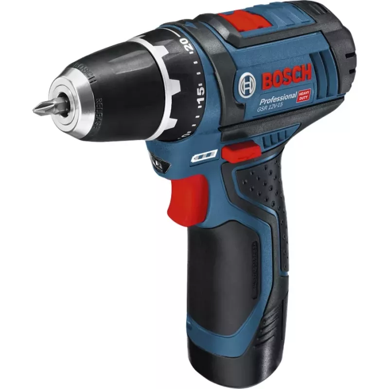 Bosch Power Tools 12V 5 dalių įrankių rinkinys GOP + GSR + GDR + GSA + GLI (mėlyna, 3x Li-Ion 2.0Ah baterija)