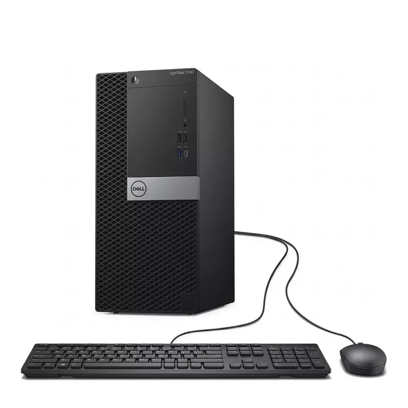 Dell OptiPlex 7070 MT stalinis kompiuteris, Intel Core i5-9500, 16 GB RAM, 512 GB SSD + 2 TB HDD, Windows 11 Pro, juodas