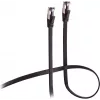Flexline Patch Cable CAT 8.1 U/FTP PIMF, Flat Highly Flexible Black 1.5m