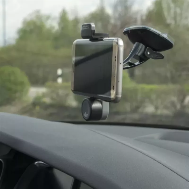 4SMARTS automobilinis laikiklis su siurbtuku, pilka