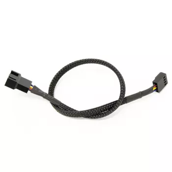 Watercool 4-Pin PWM ilginimo kabelis, juodas - 30 cm