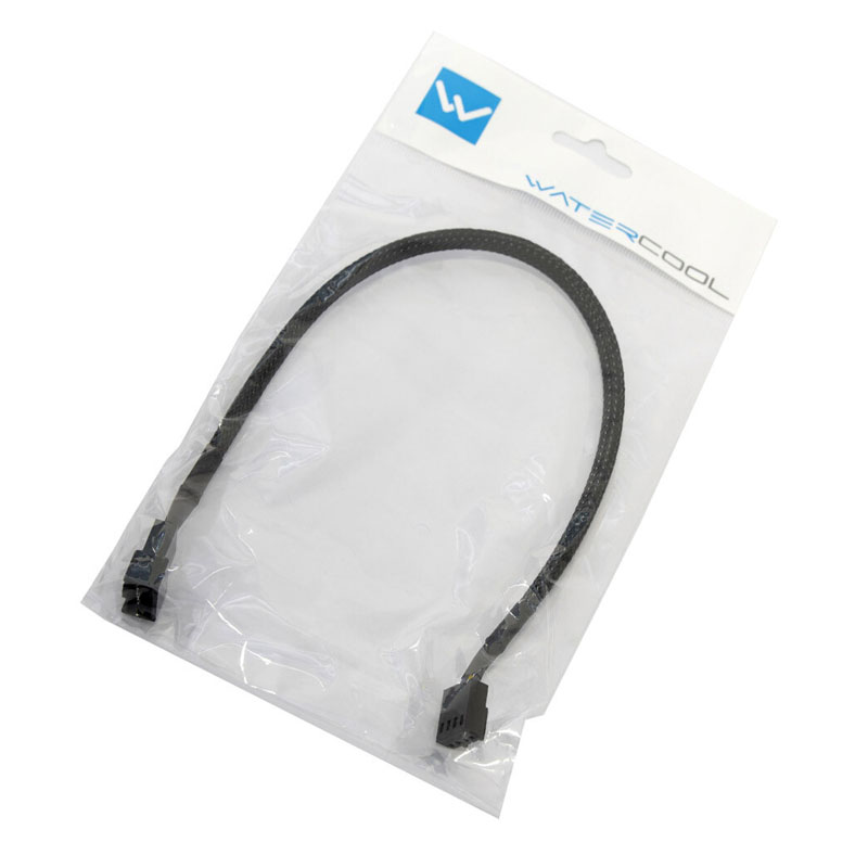 Watercool 4-Pin PWM ilginimo kabelis, juodas - 30 cm
