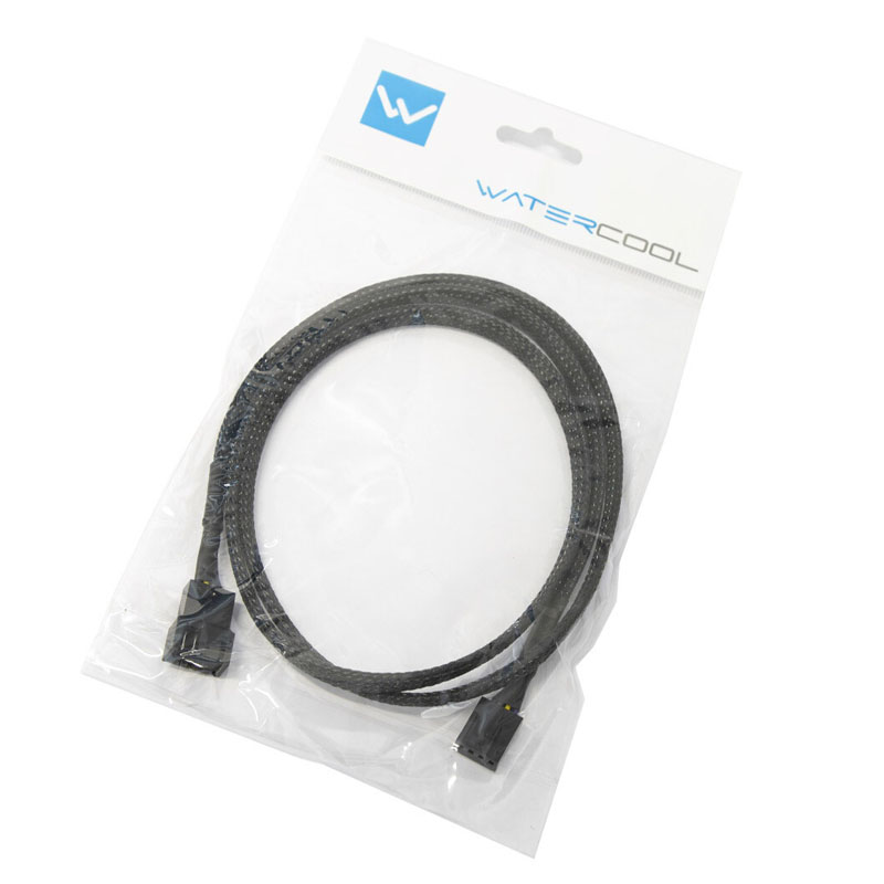 Watercool 4-Pin PWM ilginimo kabelis, juodas - 90 cm