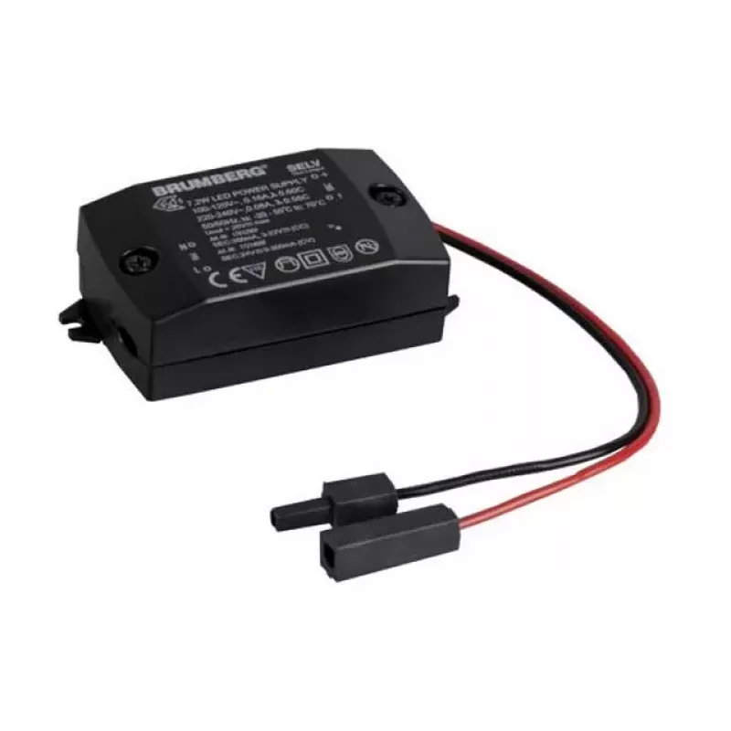 Brumberg 17662000 LED pastovios srovės tvarkyklė 7.2W 350mA 230V juoda