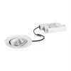 Brumberg 39353073 DAMITA LED lubinis prožektorius apvalus baltas 6W 230V IP65 sukamas fazinio atpjovimo reguliavimas 3000K šilta balta