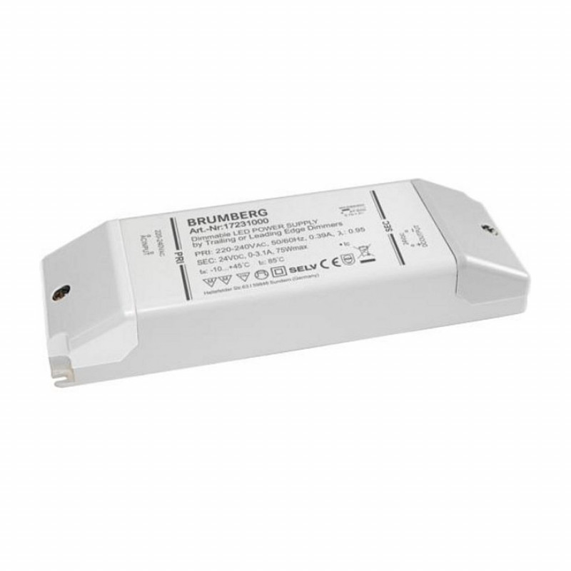 Brumberg 17231000 LED maitinimo blokas 75W 24V DC baltas
