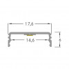 Brumberg 53380262 AB-Profil QUALITYFLEX Aliumininis profilis 2000mm