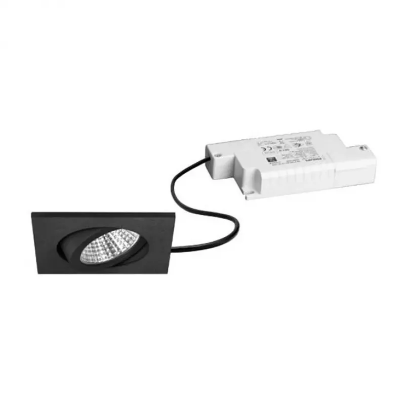 BRUMBERG 39365183 BB05 Įleidžiamas LED prožektorius kvadratinis juodas 6W 3000K 450lm Dimmable Phase-Cut