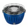 LotusGrill G280 U Blue Portable Charcoal Grill with Smokeless Technology