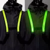 EasyPix StreetGlow L/XL LED Safety Vest for Adults - Rechargeable, 3 Modes, Black
