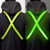 EasyPix StreetGlow L/XL LED Safety Vest for Adults - Rechargeable, 3 Modes, Black