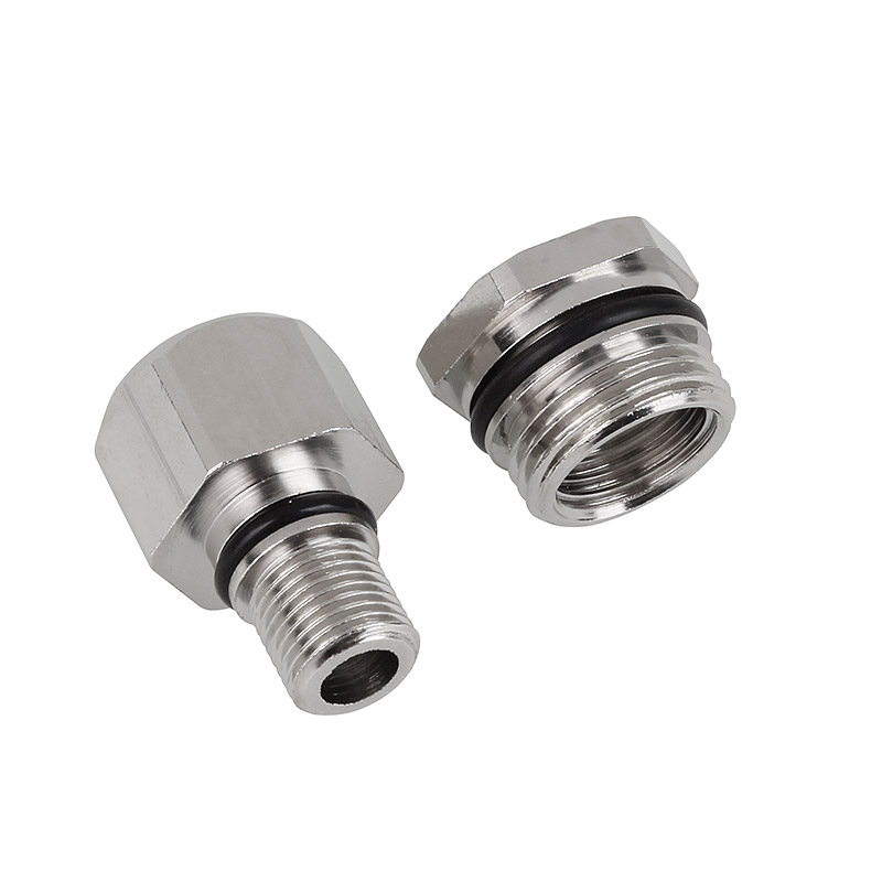 Aqua Computer Adapter Set Straight Eheim 1046 to G1/4 inch Internal Thread - Silver