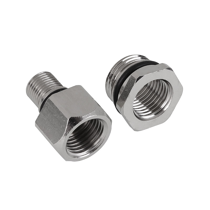 Aqua Computer Adapter Set Straight Eheim 1046 to G1/4 inch Internal Thread - Silver