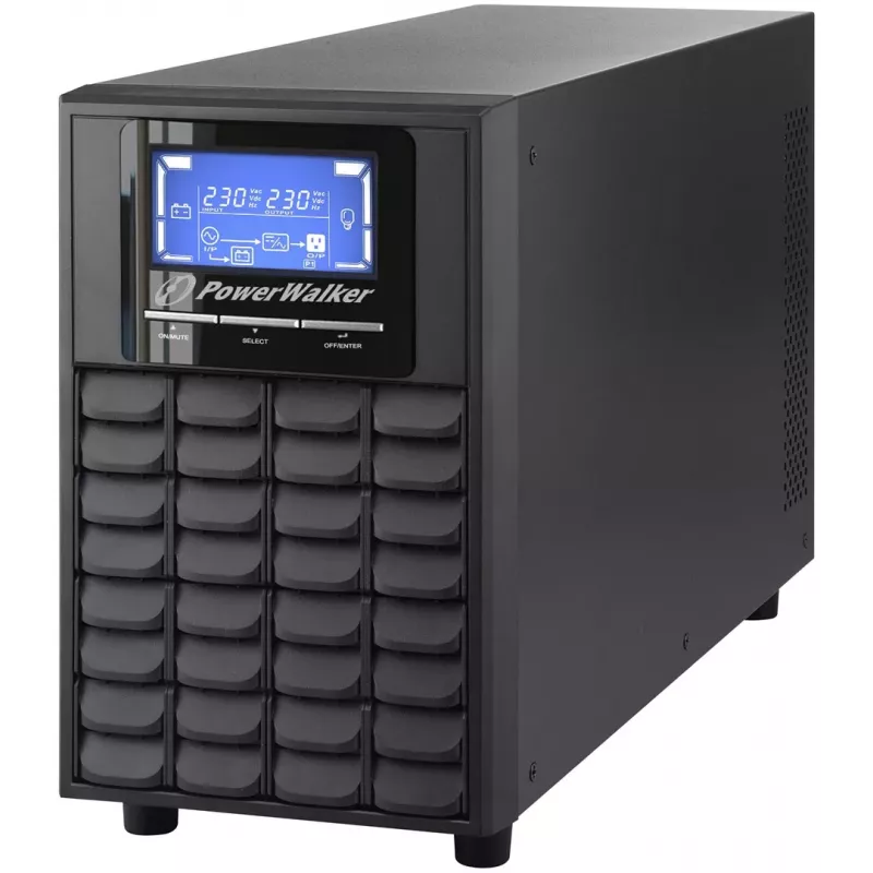 Bluewalker PowerWalker VFI 2000C LCD UPS - 1600W / 2000VA - Online Double Conversion - 4x IEC C13 - USB & RS-232 - Tower