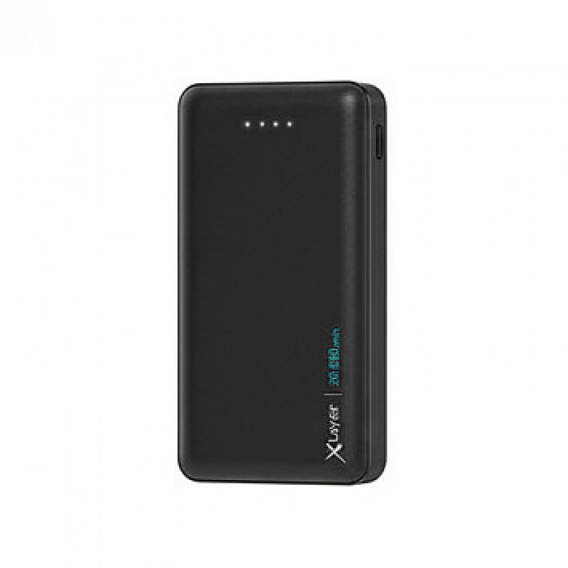 XLayer Powerbank Micro (20.000mAh) Juoda