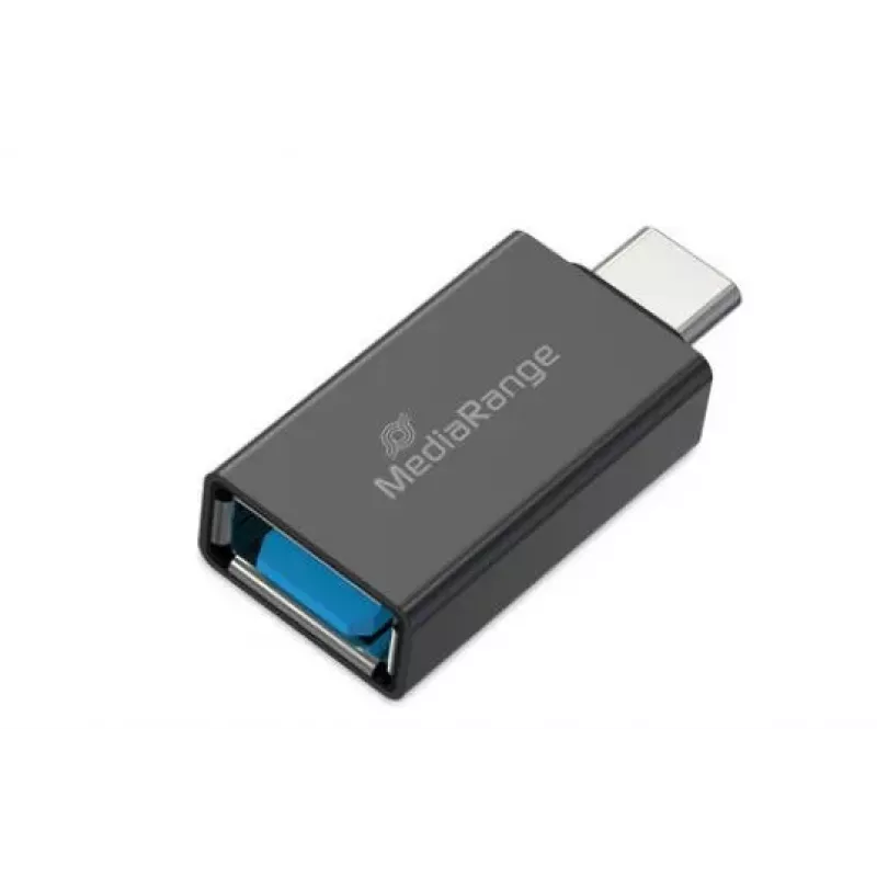 MEDIARANGE MRCS216 USB-A į USB-C adapteris, juodas, 5 Gbps