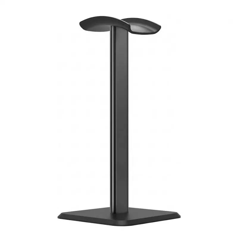 GEQUDIO GH-40 Universal Headphone Holder - Under-Desk Clamp Mount, 360° Swivel, Black