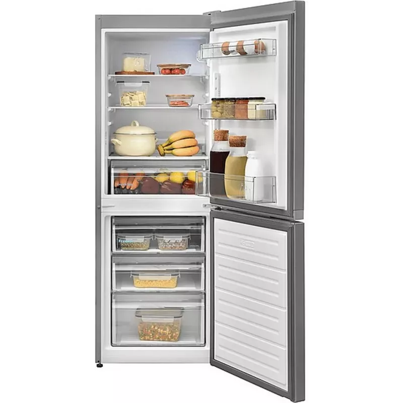 Sharp SJ-FBB02DTXLE-EU Laisvai pastatomas šaldytuvas-šaldiklis, 268L, Total No Frost, sidabrinis, energijos klasė E