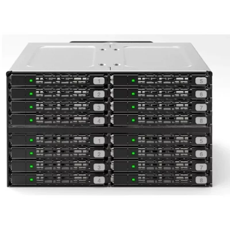 ICY DOCK ToughArmor MB516SP-B 16-Bay 2.5 inch SAS/SATA SSD/HDD Backplane modulis, skirtas 2x 5.25 inch lizdams