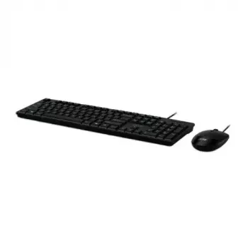 Acer AAK400 Wired Keyboard and Mouse Combo - US Layout - Black - Retail Pack