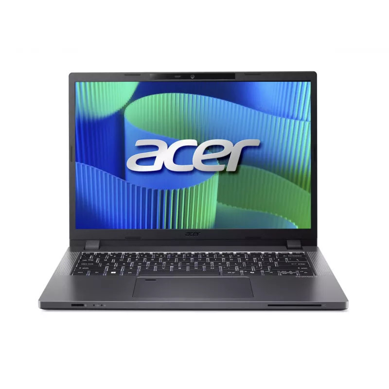 Acer TravelMate TMP214-55-G2-TCO-366Q 14 colių WUXGA Intel Core 3 100U 16 GB RAM 512 GB SSD Intel Iris Xe Graphics Windows 11 Pro Pilka Angliška klaviatūra su apšvietimu