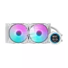 Darkflash DN-D240 WHITE 240mm All-in-One Liquid CPU Cooler su ARGB apšvietimu, balta