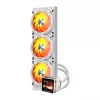 DARKFLASH DE360 White 360mm All-in-One Liquid CPU Cooler su White LED Pump, 3x120mm PWM Fans