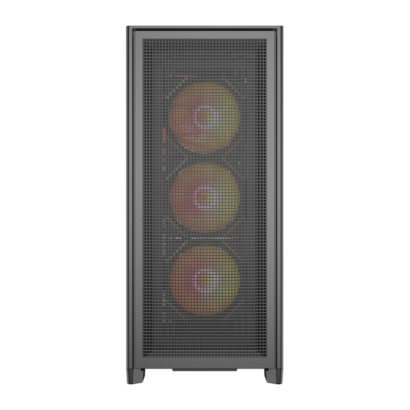 DarkFlash AIRNOVA Mid-Tower Computer Case Black + 3 x 120mm ARGB Fans