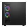 DarkFlash DS950 Mid-Tower Computer Case (Black) su 6 iš anksto sumontuotais ARGB ventiliatoriais