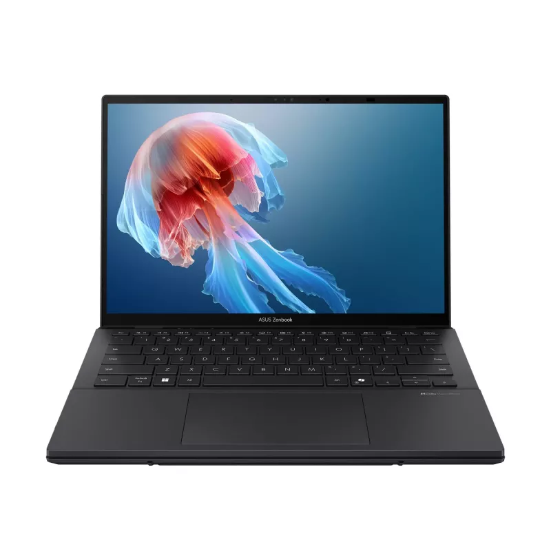ASUS Zenbook Duo UX8406CA-QL358X 14 inch OLED Touchscreen nešiojamas kompiuteris, Intel Core Ultra 7 255H, 16GB LPDDR5X, 1TB SSD, Intel Arc Graphics, Windows 11 Pro, Inkwell Gray