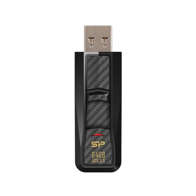 Silicon Power Blaze B50 64GB USB 3.2 Gen 1 Flash Drive Black