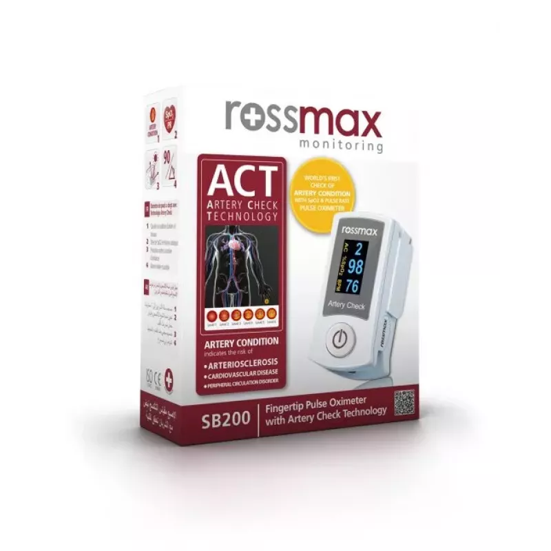 Rossmax SB200 Pulse Oximeter Fingertip with Artery Check Technology